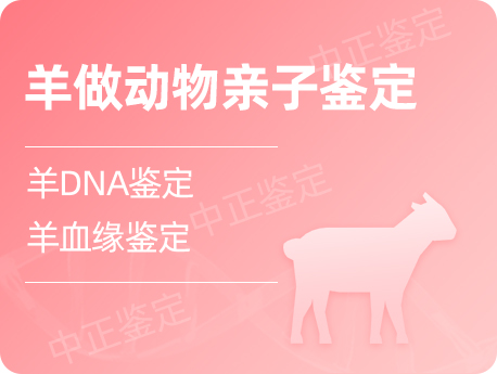 江阴羊做动物亲缘鉴定
